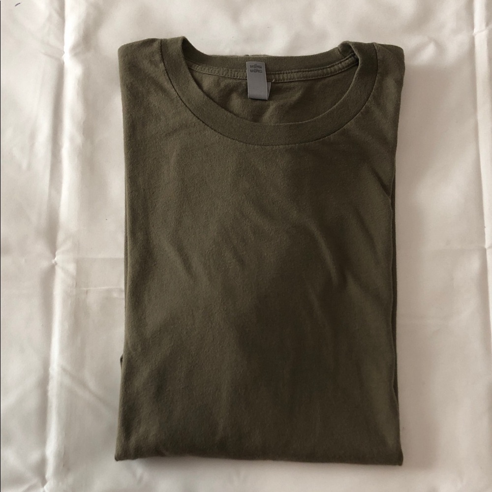 Next Level Apparel Khaki  Long Sleeve Tee